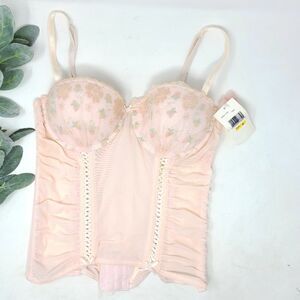 Y2K Corset SOPHIA B. Blush Pink Sz Medium